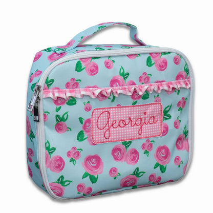 Watercolor Roses Insulated Lunch Bag