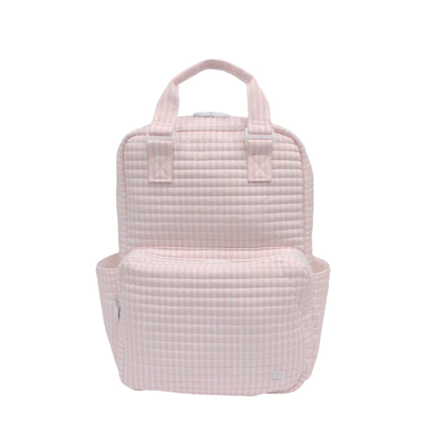 TRVL Design Quilted All You Need Bag- Pink Pimlico Stripe