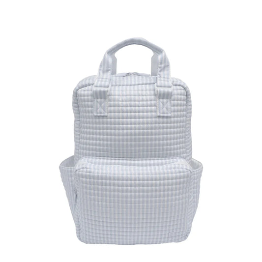 TRVL Design Quilted All You Need Bag- Blue Pimlico Stripe