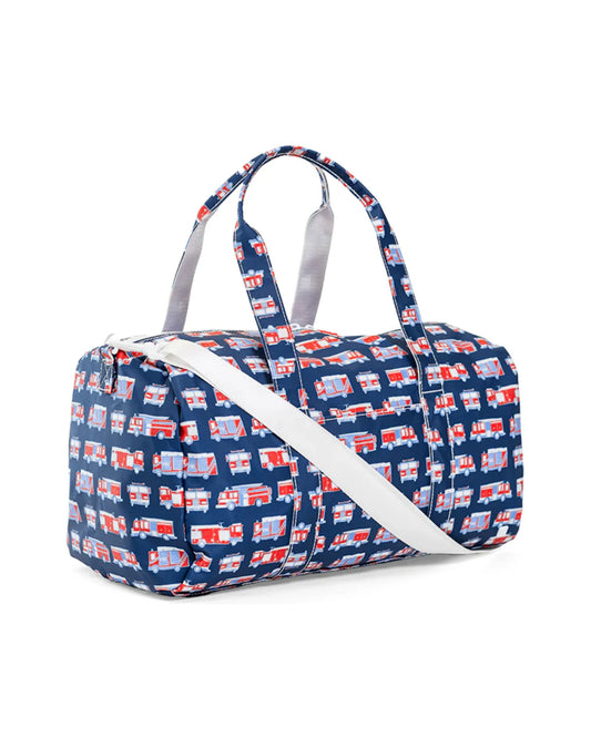 TRVL Design Weekender Duffel Bag- Fire Engines