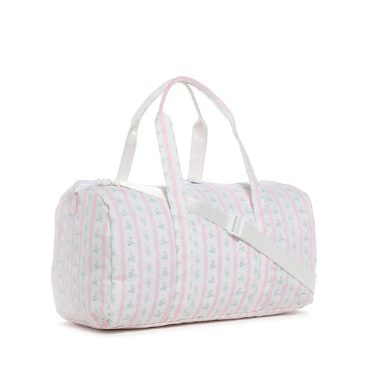 TRVL Design Weekender Duffel Bag- Pink Ribbon Floral