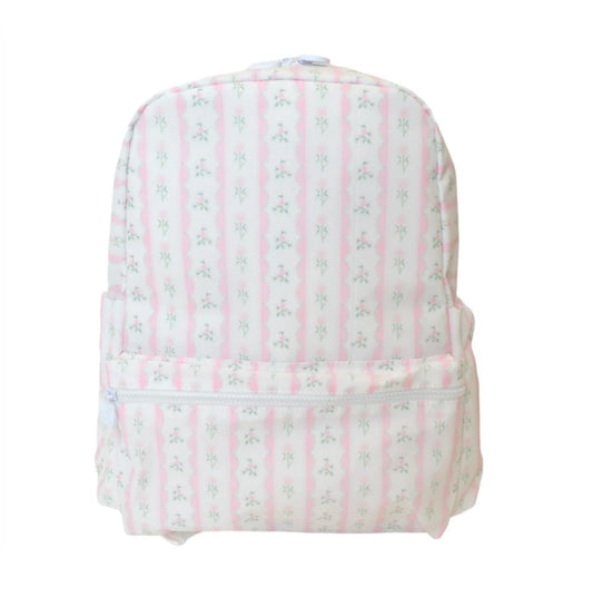 TRVL Design Backpacker Backpack- Pink Ribbon Floral