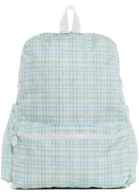 TRVL Design Backpacker Backpack- Classic Green Plaid
