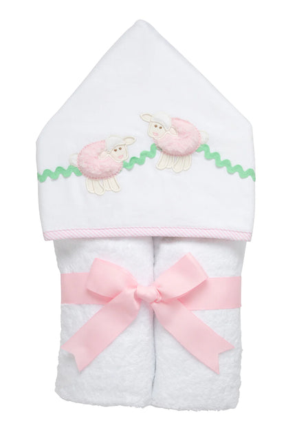 Lamb Everykid Towel- Pink