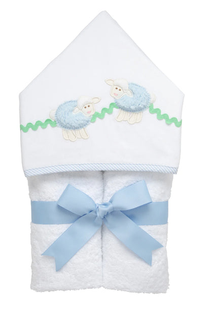 Lamb Everykid Towel- Blue