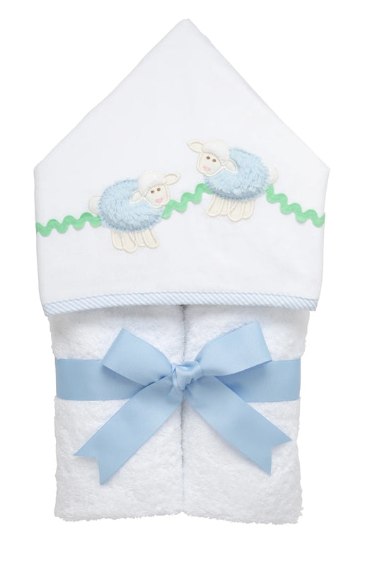 Lamb Everykid Towel- Blue