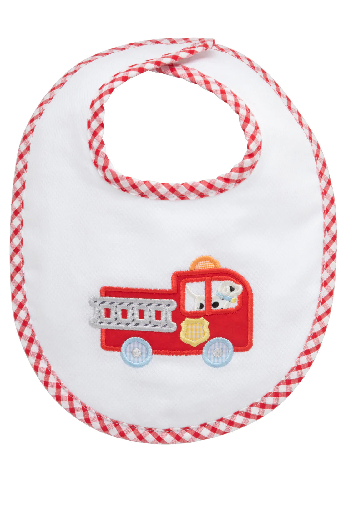 Firetruck Applique Basic Bib