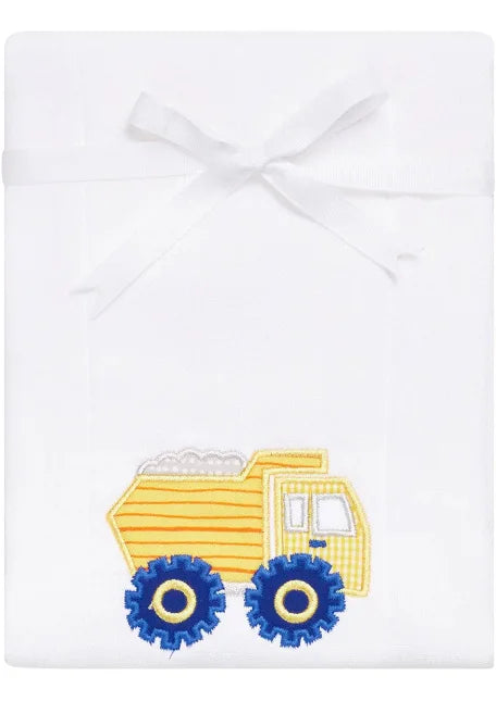 Dump Truck Applique Burp
