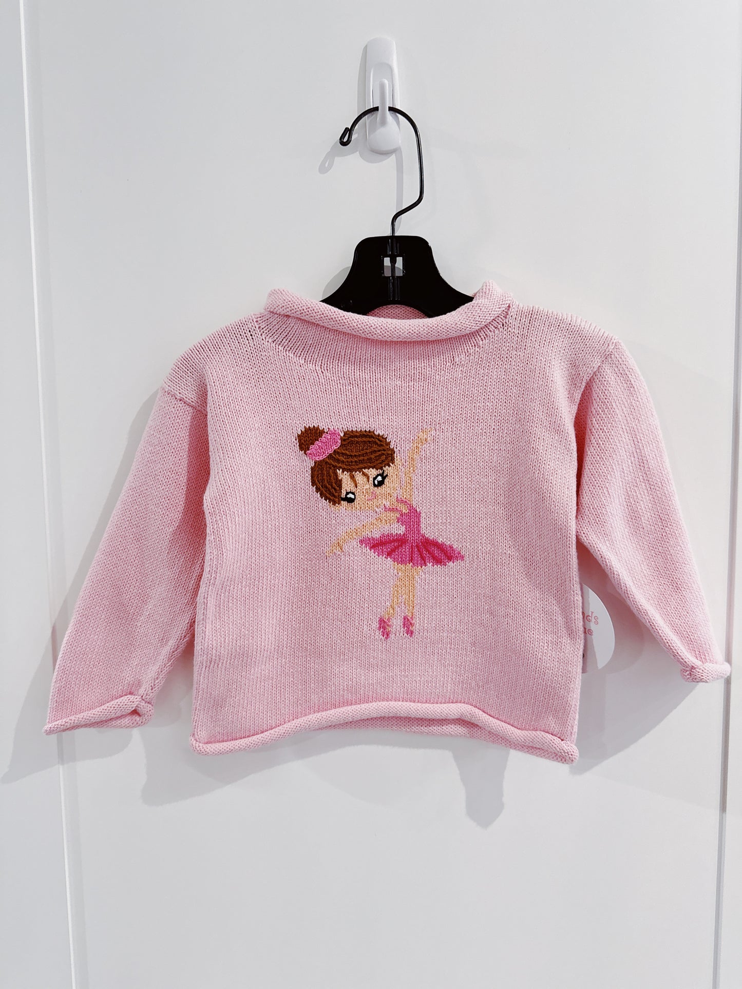 Lily Pads Girls New Light Pink Ballerina Tutu Roll Neck Sweater