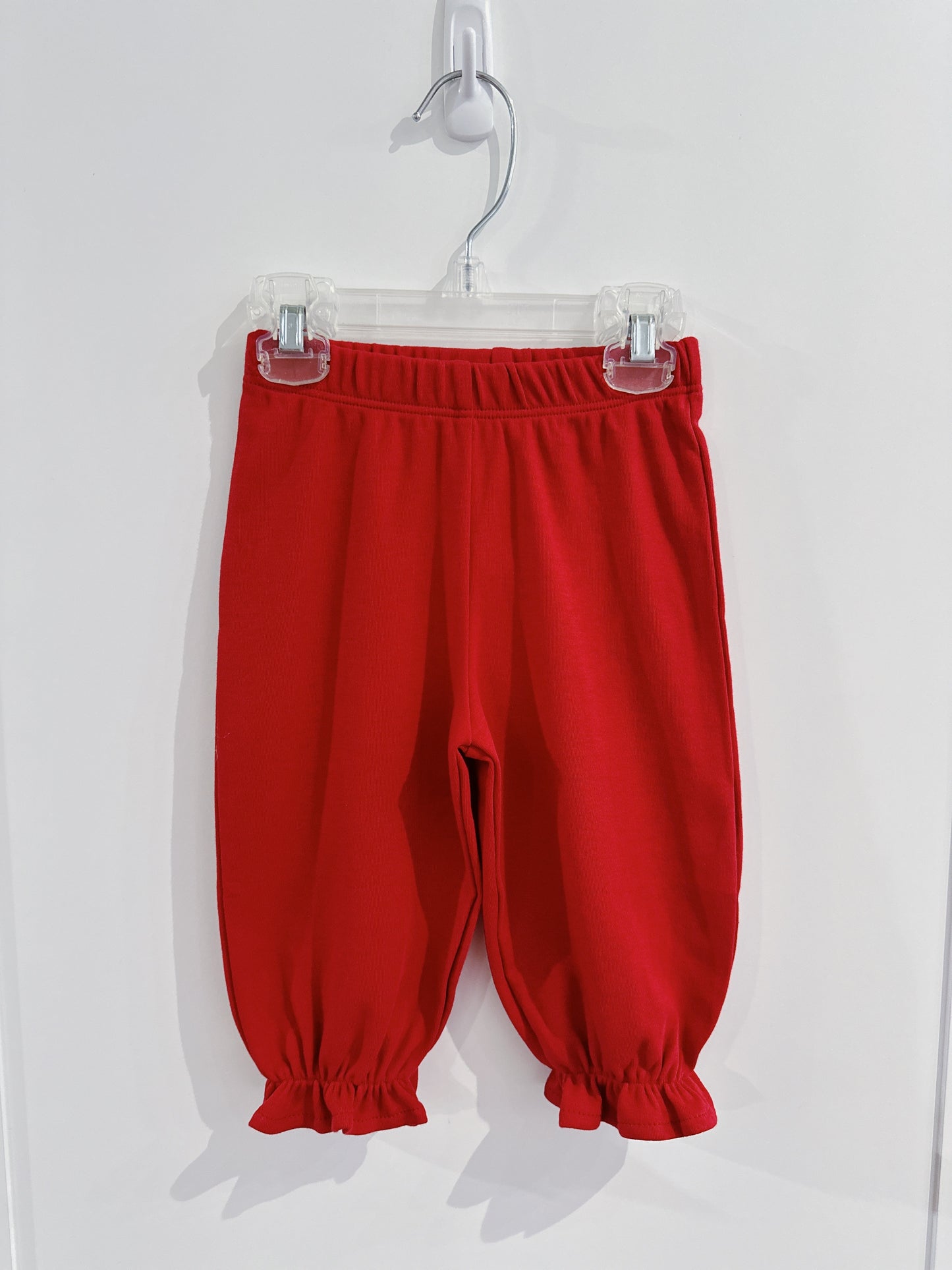Lily Pads Girls Red Knit Bloomer Pant