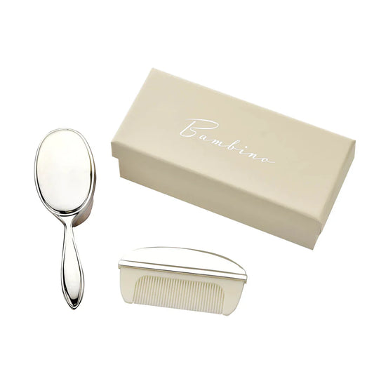 Bambino Silverplated Brush & Comb Set