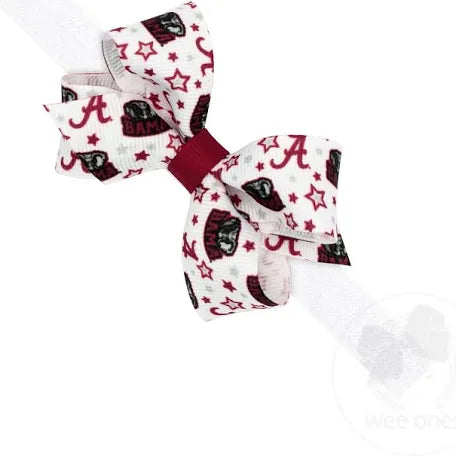 Alabama Print Bow on Headband