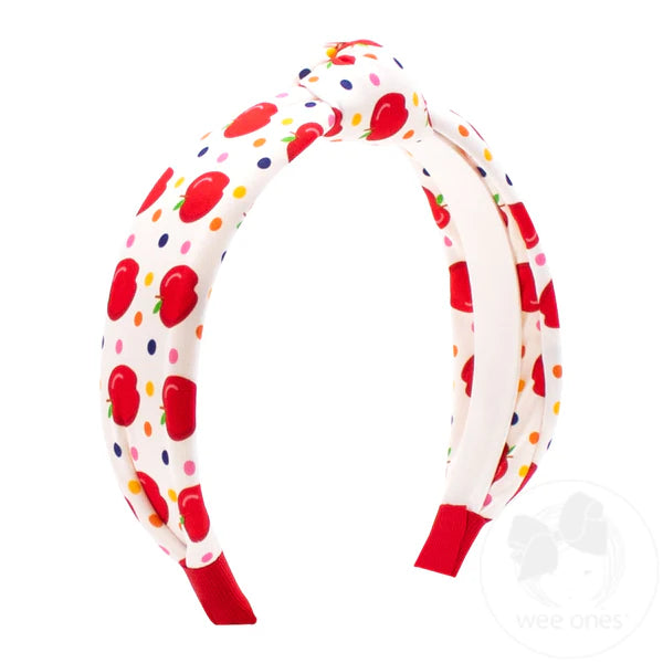 Back to School Apple Knot Headband