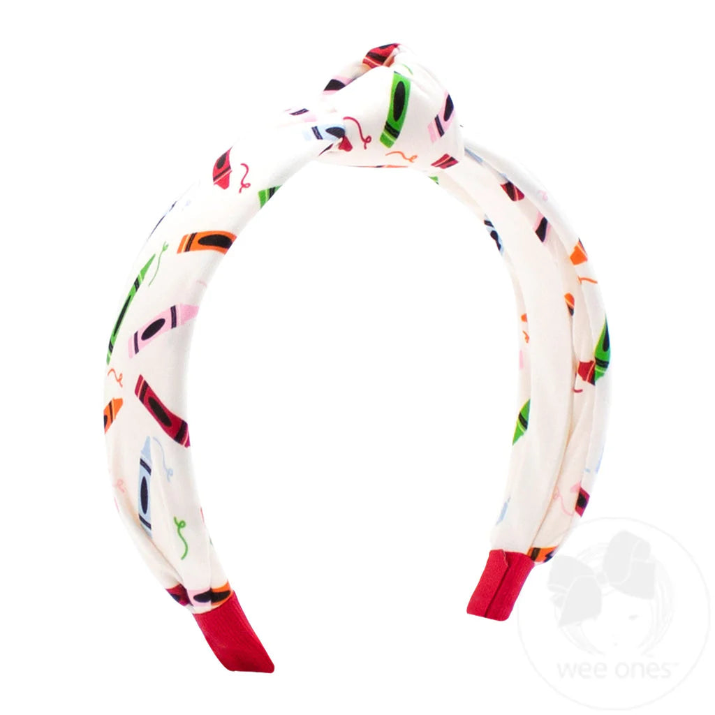 Back to School Colors Knot Headband