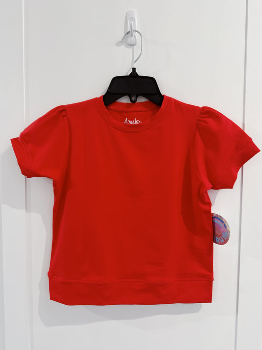Azarhia Red S/S Holly Top