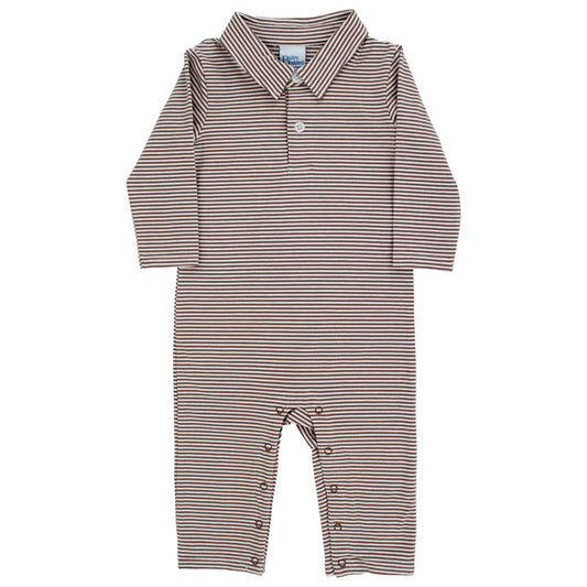 Bailey Boys Chocolate Stripe Playsuit