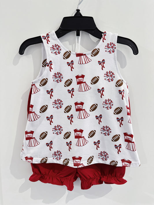 Cypress Row Red Varsity Blaire Bow Back Set