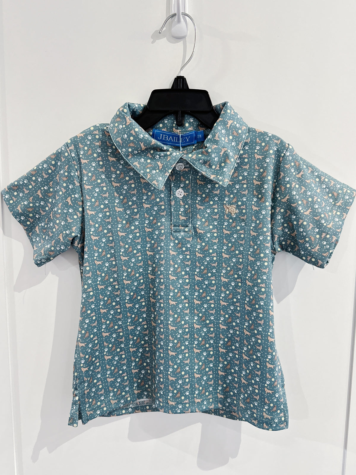 J. Bailey Golden Retreiver Performance S/S Polo