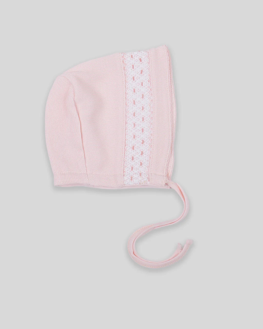 Mio Cotton Pink Special Knit Daphne Smocked Bonnet