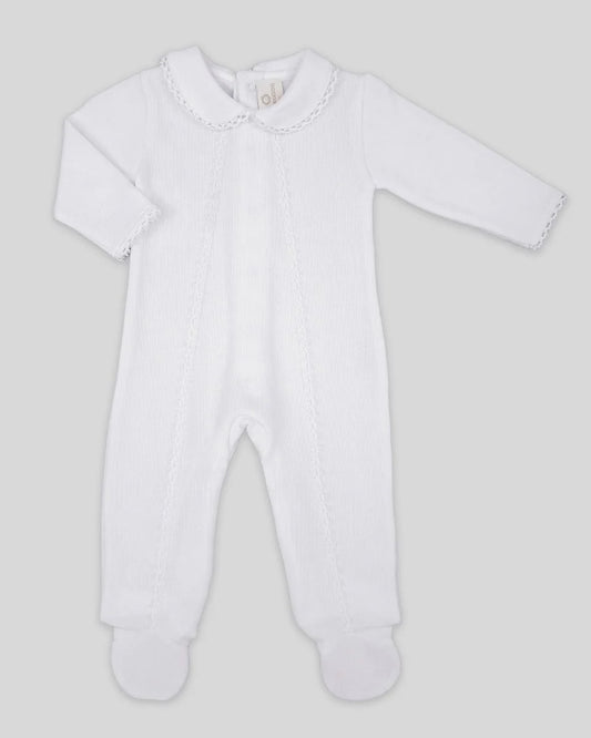Mio Cotton White Special Knit Footie
