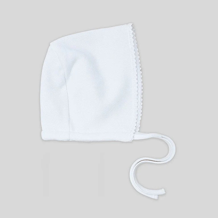 Mio Cotton White Special Knit Bonnet