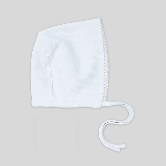 Mio Cotton White Special Knit Bonnet