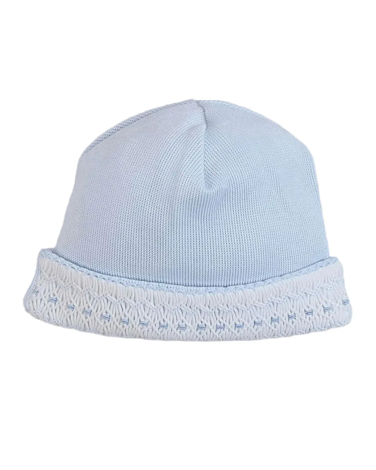 Mio Cotton Blue Special Knit Smocked Hat