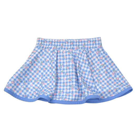 Funtasia Flowers & Checks Skort