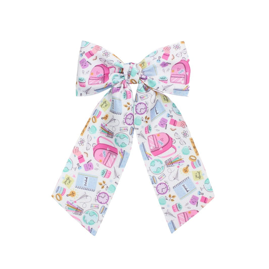 Pink Backpack Cheer Bow