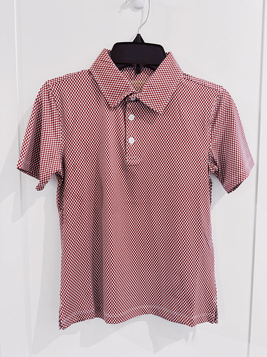 Meripex Micro Alabama Crimson/Grey Performance Polo
