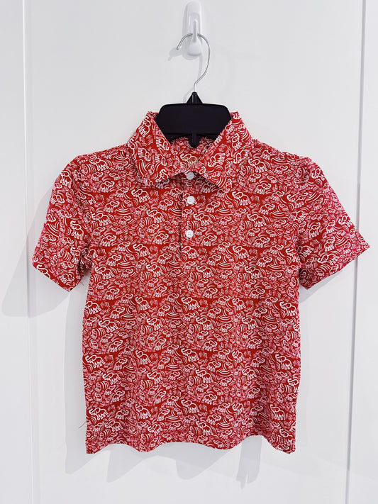 Meripex Elephant Crimson Performance Polo