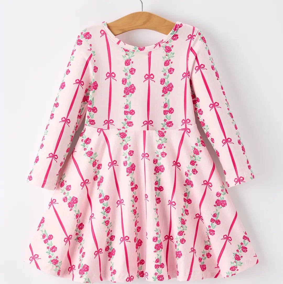 Bows and Roses Twirl Dress