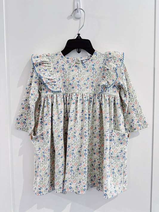 Three Sisters Vintage Ditsy L/S Pocket Dress
