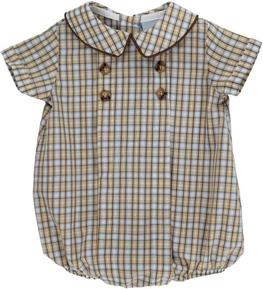 Bailey Boys Pecan Plaid Dressy Bubble