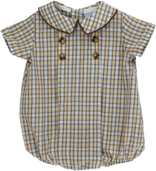 Bailey Boys Pecan Plaid Dressy Bubble