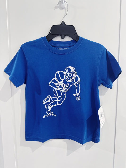 Mustard & Ketchup Royal Blue Football Player S/S Tee