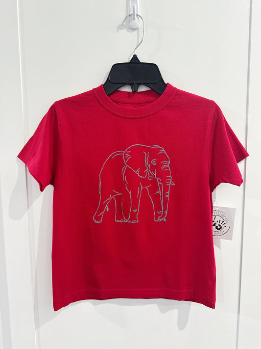 Mustard & Ketchup Crimson Elephant S/S Tee