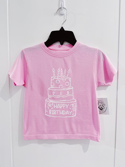 Mustard & Ketchup Light Pink Birthday Cake S/S Tee