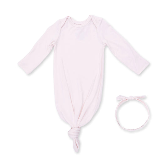 Angel Dear Mauve Morn Knotted Gown & Headband