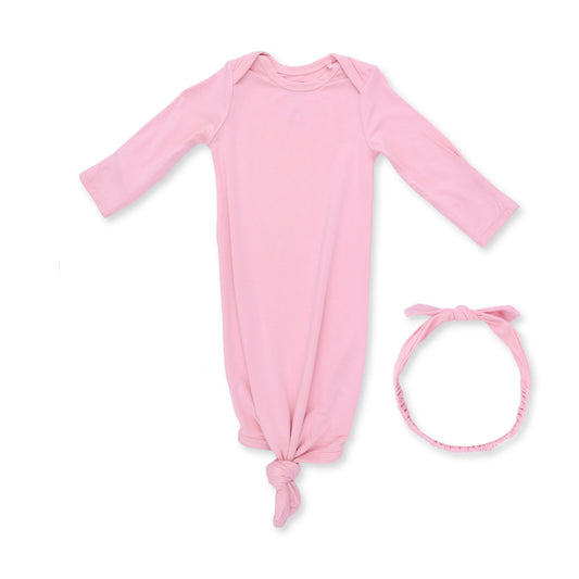 Angel Dear Candy Pink Knotted Gown & Headband