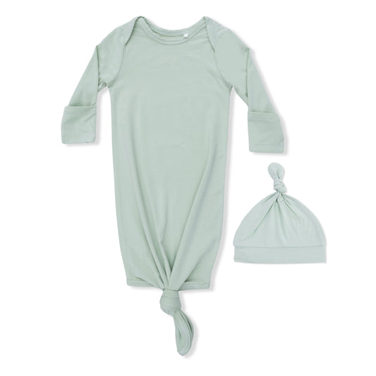 Angel Dear Milky Green Knotted Gown & Hat