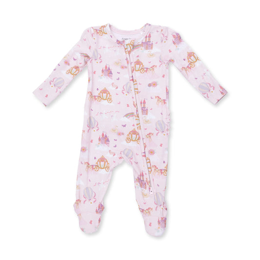 Angel Dear Princess Unicorns & Castle 2 Way Zipper Footie