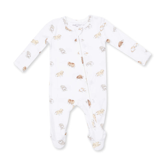Angel Dear Puppy Snuggle Club 2 Way Zipper Footie