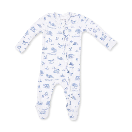 Angel Dear Farm Friends 2 Way Zipper Footie