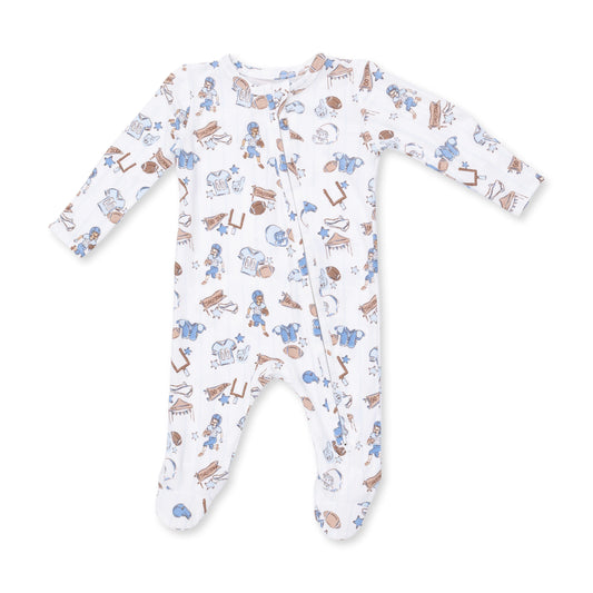 Angel Dear Football Nursery 2 Way Zipper Footie