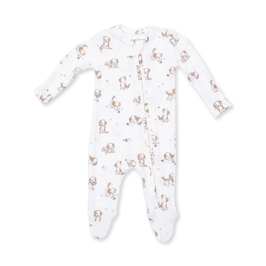 Angel Dear Blue Explorer Puppy 2 Way Zipper Footie