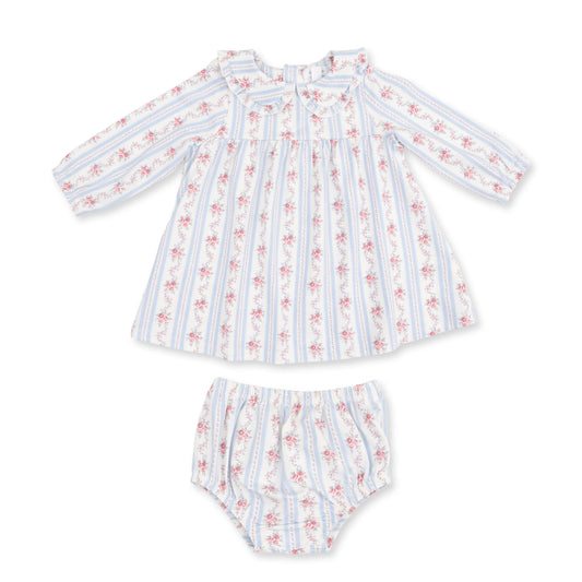 Angel Dear Anna Floral Stripe Dress with Bloomer