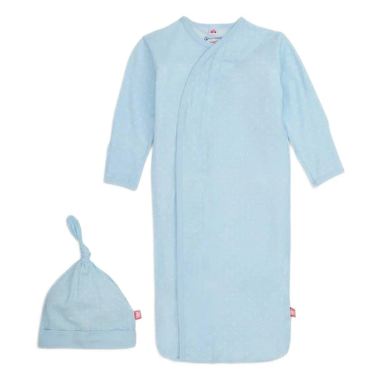 Magnetic Me Pin Dot Blue Gown & Hat Set