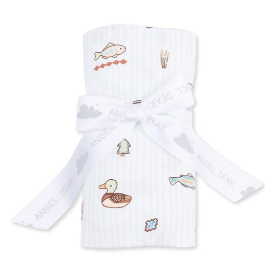 Angel Dear Lake Cuties Swaddle Blanket