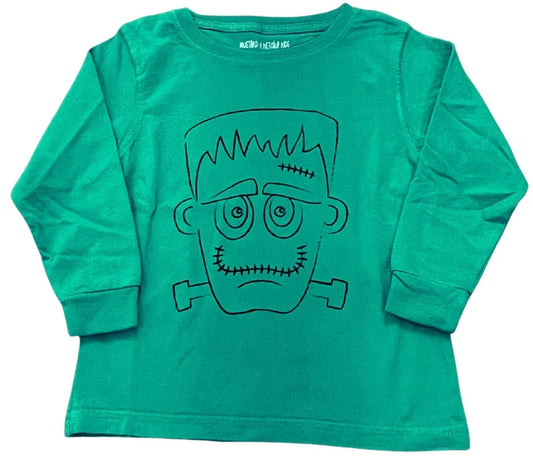Mustard & Ketchup Green Frankenstein L/S Tee